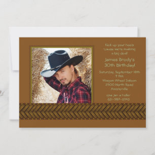 Rattan Braid Photo Invitation