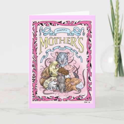 Rattie Mom Mothers Day card