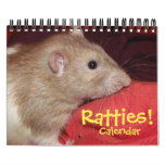 Ratties! (small) Calendar at Zazzle