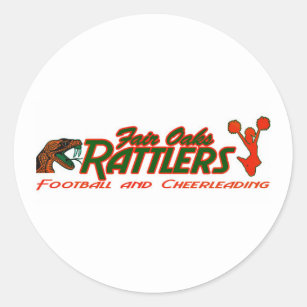 rattlers logo classic round sticker