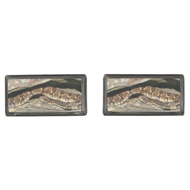 Rattlesnake at Shenandoah National Park Cufflinks (Front)