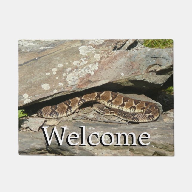 Rattlesnake at Shenandoah National Park Doormat (Front)