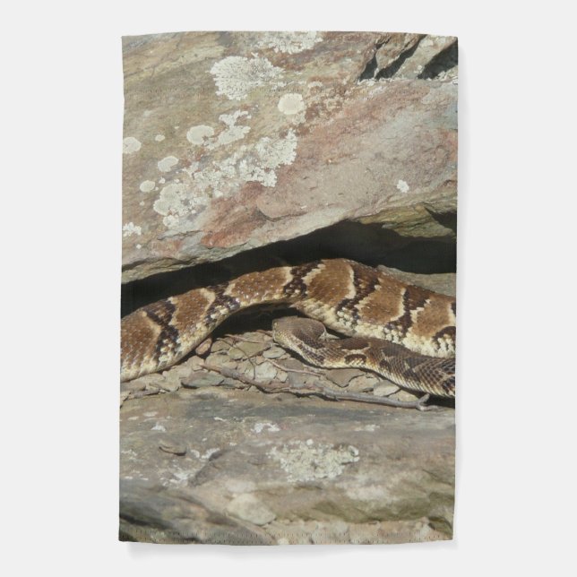 Rattlesnake at Shenandoah National Park Garden Flag (Front)
