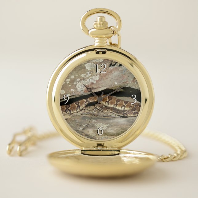 Rattlesnake at Shenandoah National Park Pocket Watch (Inside)