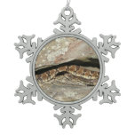 Rattlesnake at Shenandoah National Park Snowflake Pewter Christmas Ornament