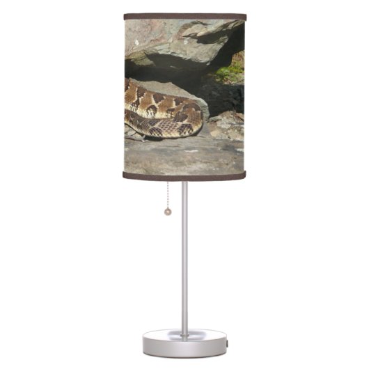 Rattlesnake at Shenandoah National Park Table Lamp (Right)