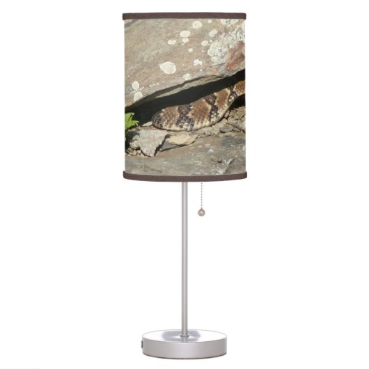 Rattlesnake at Shenandoah National Park Table Lamp (Left)