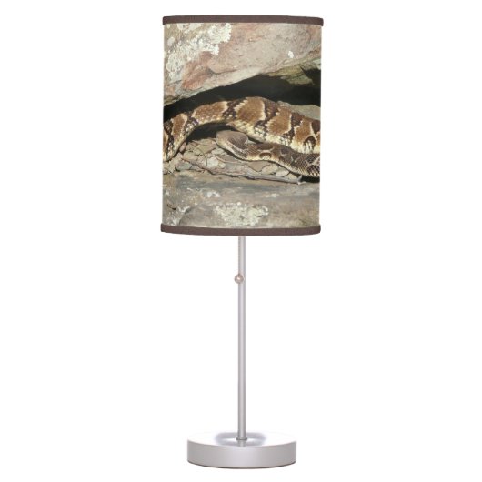Rattlesnake at Shenandoah National Park Table Lamp (Front)