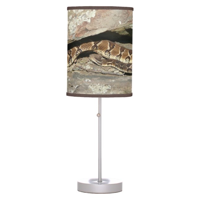Rattlesnake at Shenandoah National Park Table Lamp (Front)