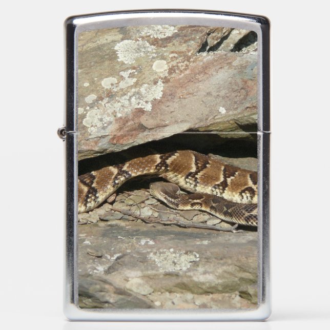 Rattlesnake at Shenandoah National Park Zippo Lighter (Front)