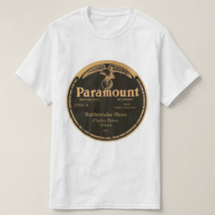 "Rattlesnake Blues" Charley Patton on PARAMOUNT T-Shirt