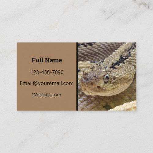 Rattlesnake Business Card