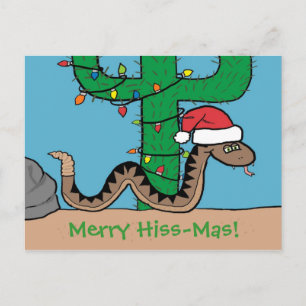 Rattlesnake Christmas Cactus Post Cards