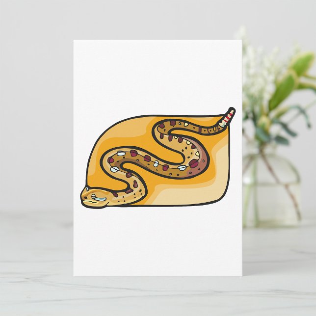 Rattlesnake Coiled Snake Southwestern Desert Invitation (Creator Uploaded)