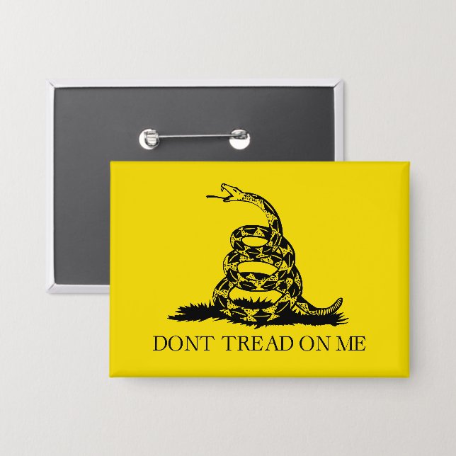 Rattlesnake Gadsden Flag: Fight, Resistance Button (Front/Back)