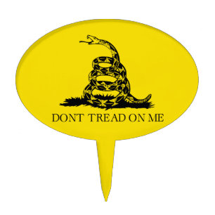 Rattlesnake Gadsden Flag: Fight, Resistance Cake Topper
