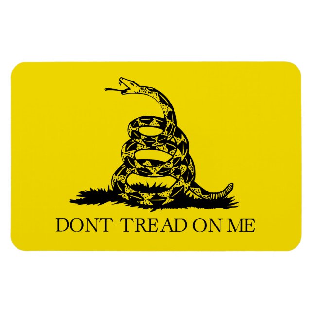 Rattlesnake Gadsden Flag: Fight, Resistance Magnet (Horizontal)