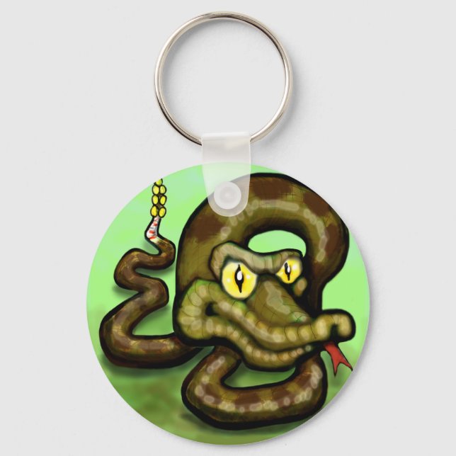 Rattlesnake Keychain (Front)