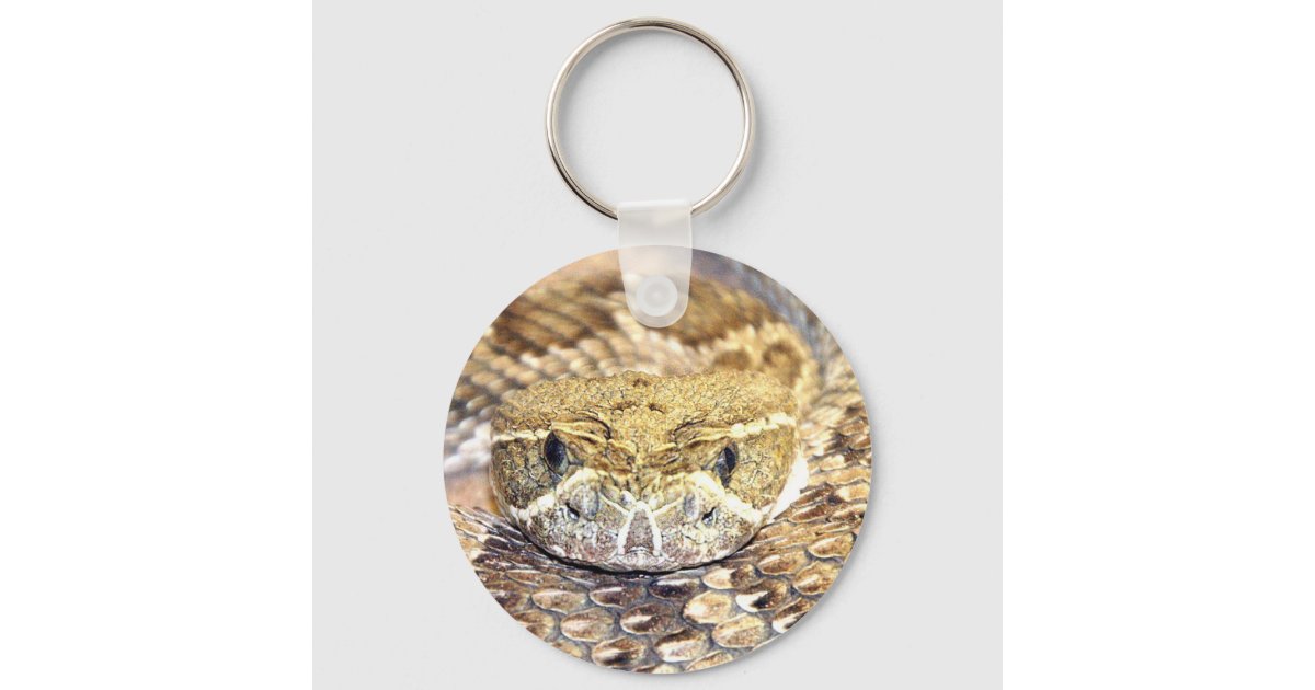 Rattlesnake Keychain Zazzle