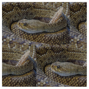 Rattlesnake photo fabric