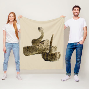 Rattlesnake snake photo blanket