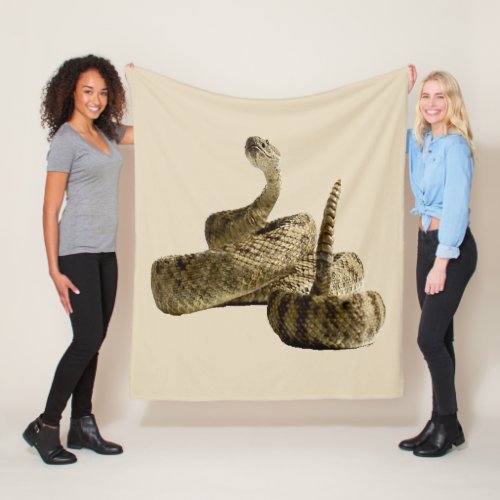 Rattlesnake snake photo blanket