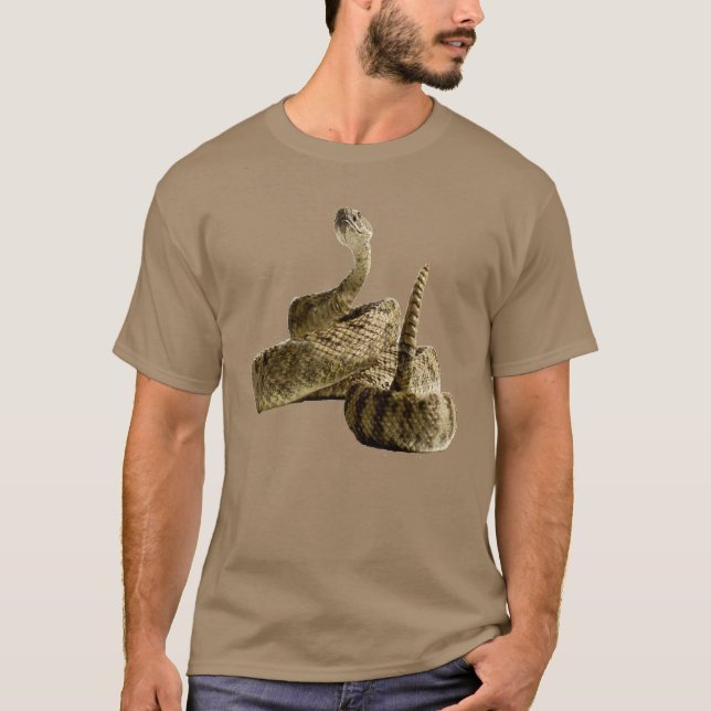 Rattlesnake snake photo shirts (Front)