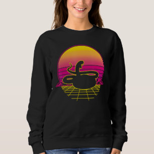 Rattlesnake Snake Reptile Herpetologist Retro Vint Sweatshirt