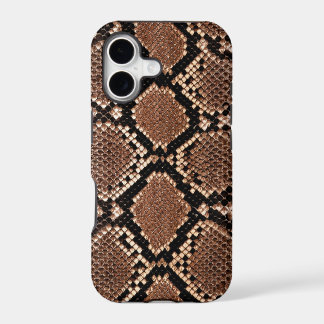 Rattlesnake Snake Skin Leather Faux iPhone 17 Case