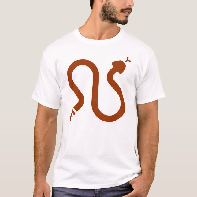Rattlesnake Warning Sign T-Shirt (Front)