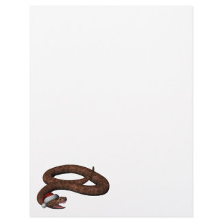Rattlesnake With Santa Hat