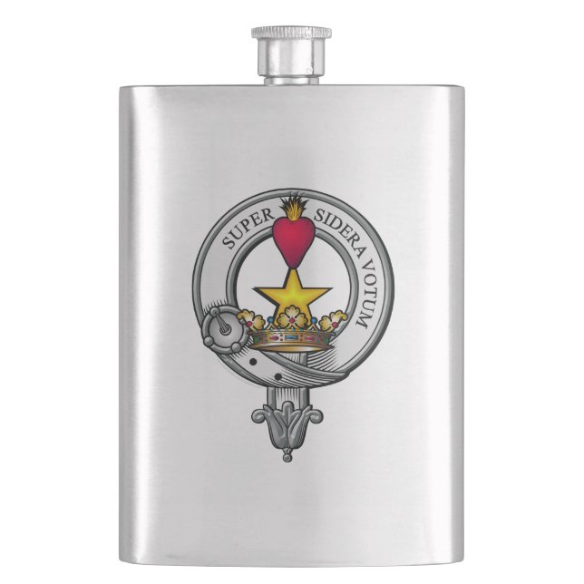 Rattray Crest Badge Flask (Front)