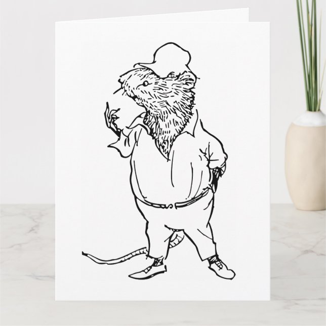 Ratty - Wind In the Willows (1908 Illustration) Card (Front)