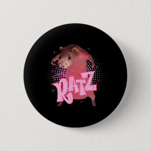 Ratz Fun Pink Mouse Rat Meme Men Women Halloween C Button