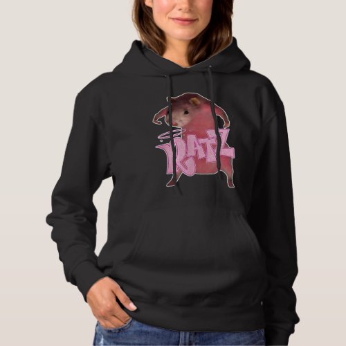 Ratz _ Funny Saying Rats Humor Mouse Cute Pink Rat Hoodie
