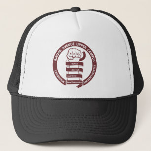 RAUC Trucker Style Hat Maroon Logo