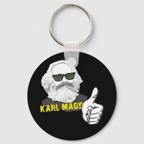 Rauchender Karl Mags mit Sonnenbrille  Keychain