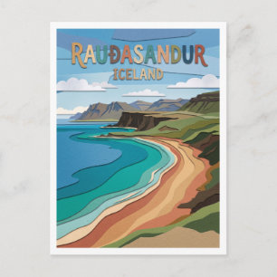 Rauðasandur Patreksfjörður Iceland Postcard