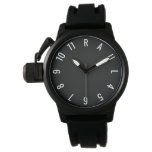 Raul Crown Protector Black Rubber Strap Name Watch Raul Crown Protector Black Rubber Strap Name Watch