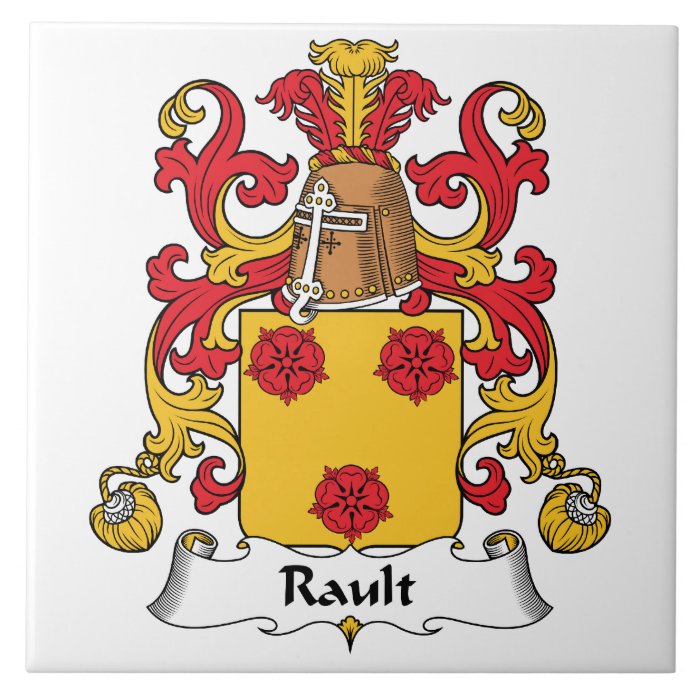 Rault Family Crest Tile