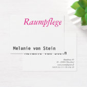 Raumpflege Visitenkarten (Desk)