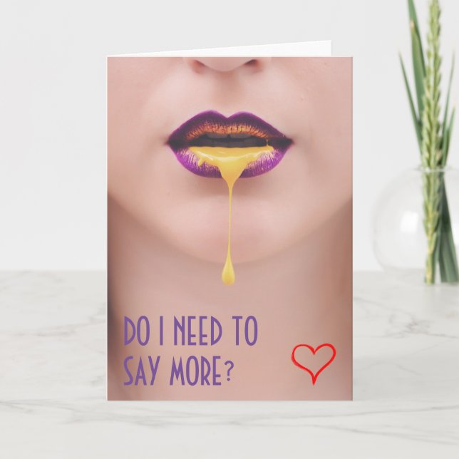 Raunchy Card for Boyfriend or Girlfriend (Front)