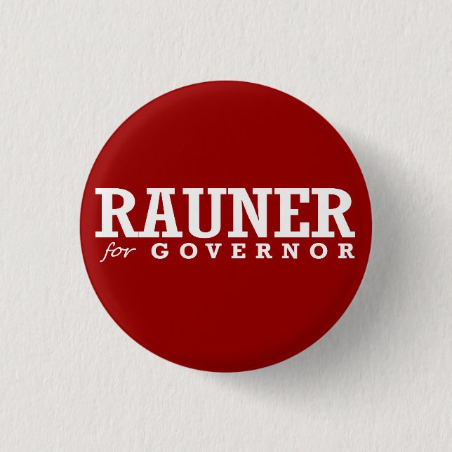 RAUNER FOR GOVERNOR 2014 PINBACK BUTTON (Front)