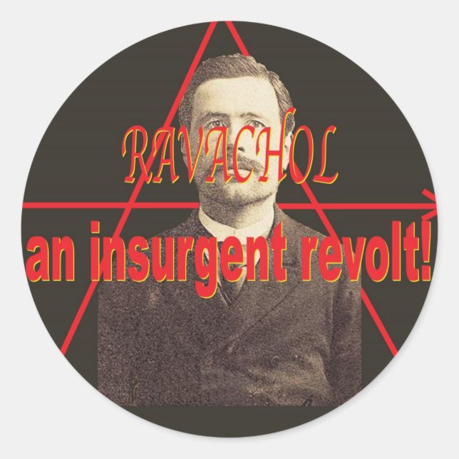 Ravachol-Portrait Classic Round Sticker (Front)