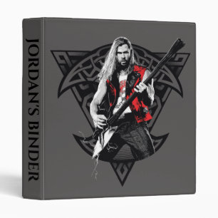 Ravager Thor Heavy Metal Norse Character Graphic 3 Ring Binder
