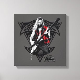 Ravager Thor Heavy Metal Norse Character Graphic Canvas Print