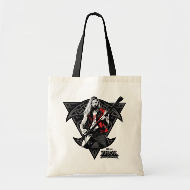 Ravager Thor Heavy Metal Norse Character Graphic Tote Bag (Front)
