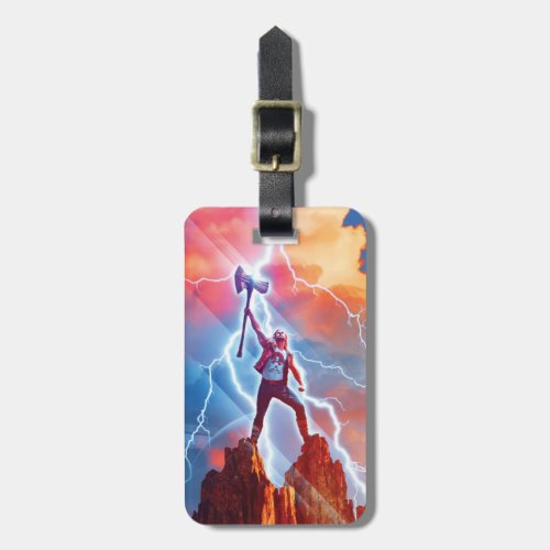 Ravager Thor On Mountain Top With Stormbreaker Luggage Tag