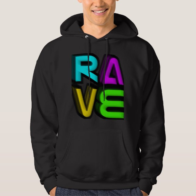 Rave 3D Hoodie (Front)