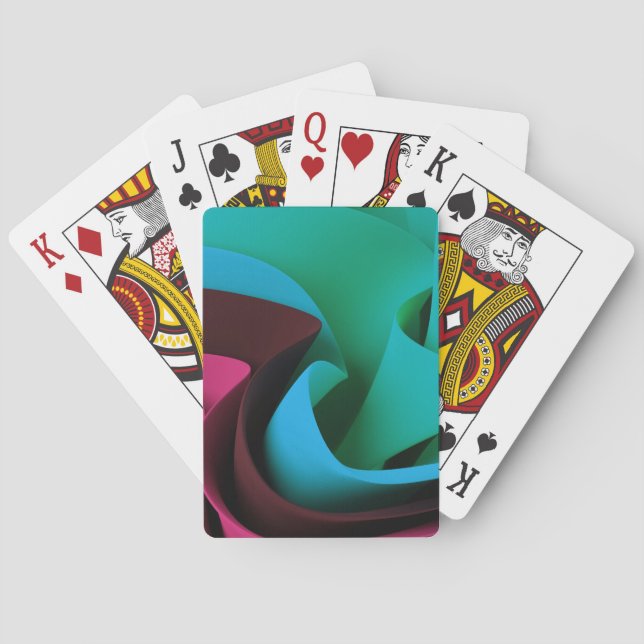 Rave Flow Movement Design Poker Cards (Back)